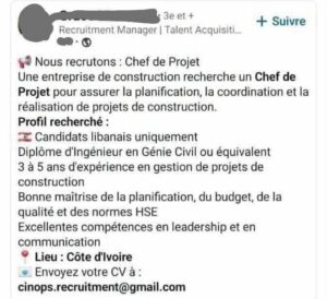 offre-recrutement-candidats-libanais-uniquement-ministere-emploi