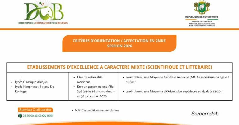 resultat-orientation-2nde-2026-cote-d-ivoire-172000-eleves-orientes